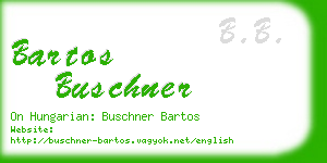 bartos buschner business card
